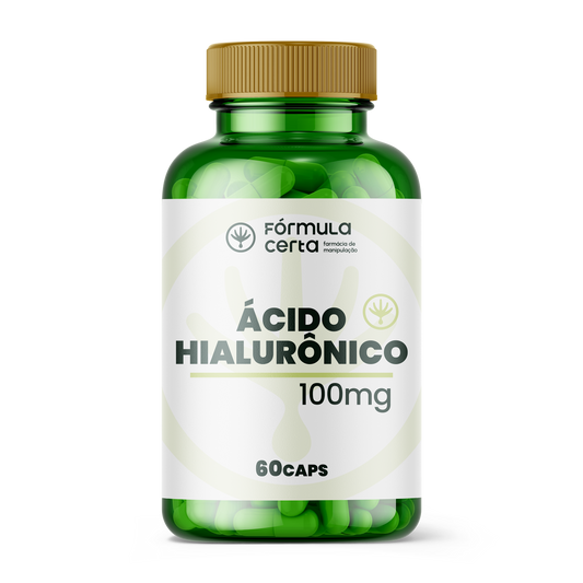 Ácido Hialurônico 100mg 60 Cápsulas