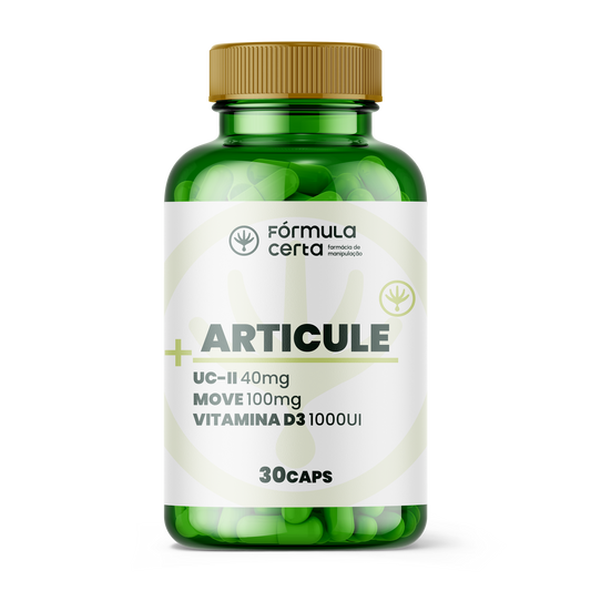 ARTICULE (UC-II 40mg +  Move 100mg + Vitamina D3 1000 UI) - 30 Cápsulas