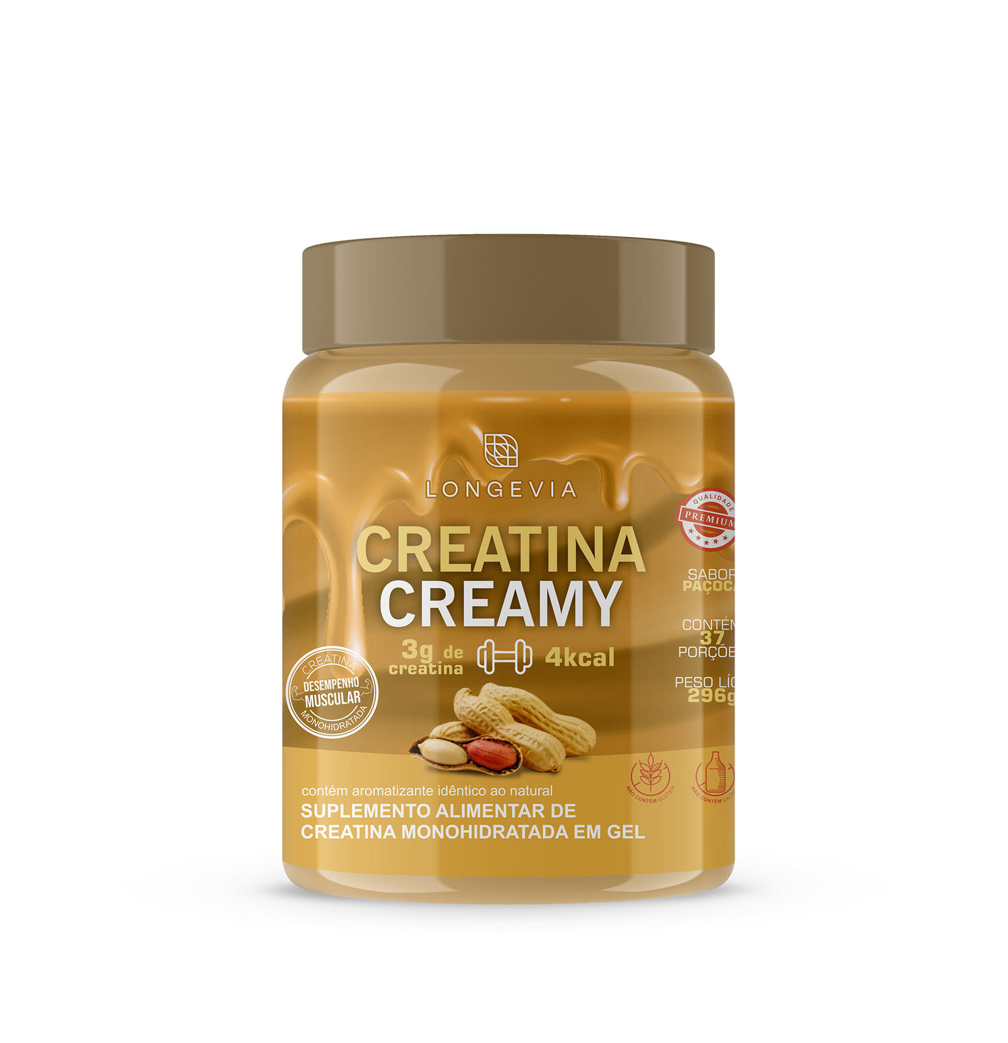 Creatina Creamy – Sabor Paçoca