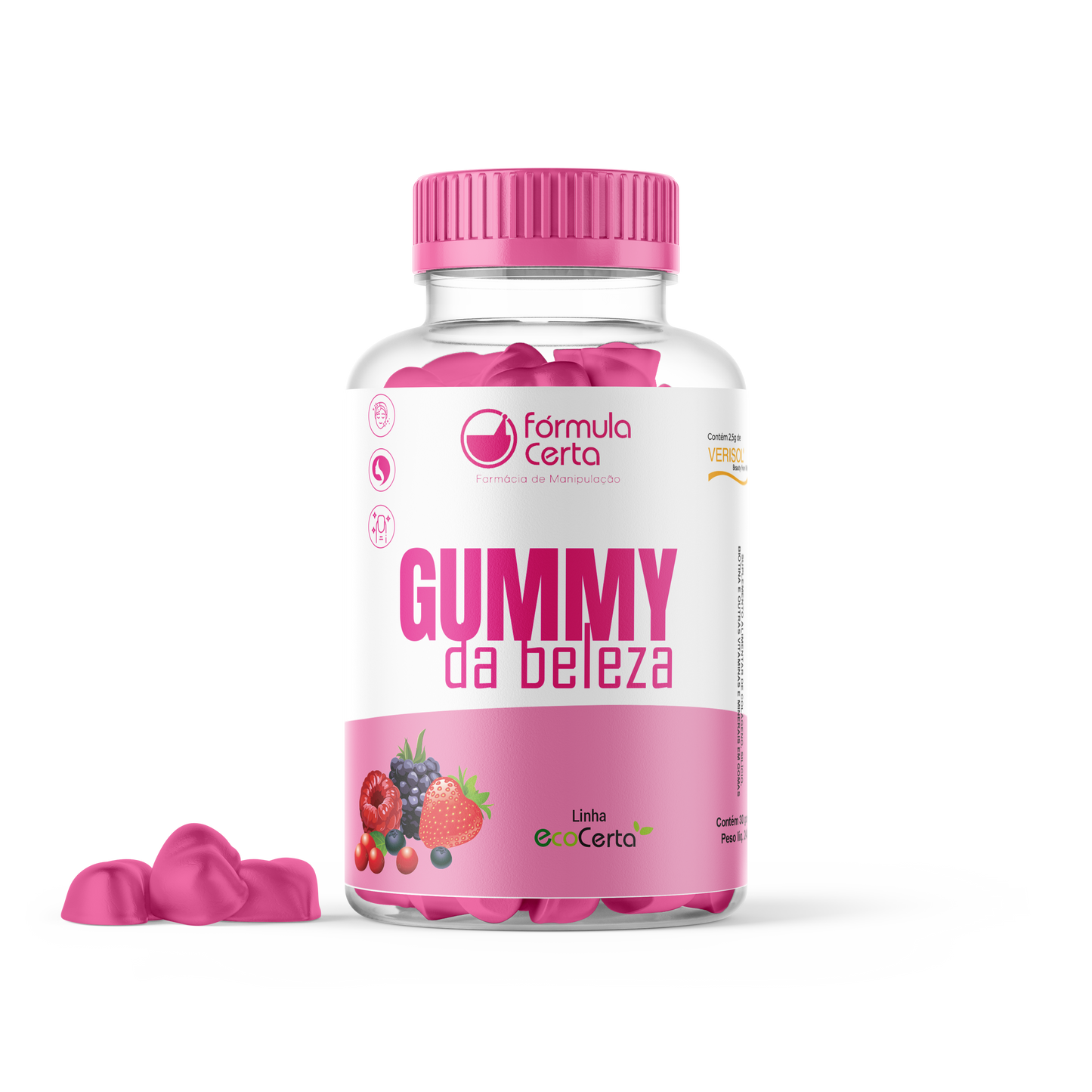 GUMMY DA BELEZA 240g (AC HIALURONICO+VERISOL+VITAMINAS)