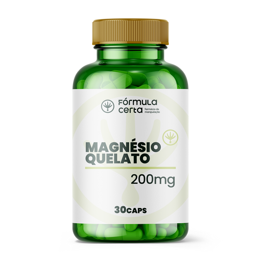 Magnésio Quelato 200mg 30 Cápsulas