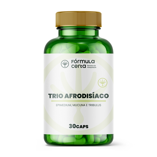 Trio Afrodisíaco - Epimedium, Mucuna e Tribulus - 30 DOSES