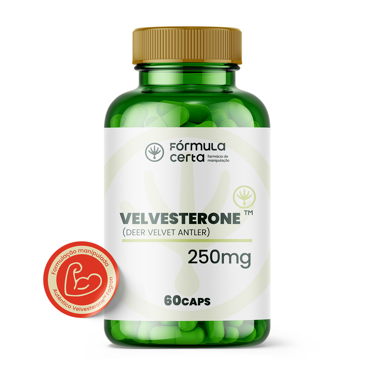 Velvesterone (Deer Velvet Antler) 250mg 60 Cápsulas