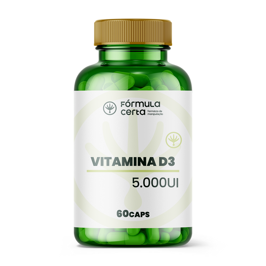 Vitamina D3 5.000UI  60 Cápsulas