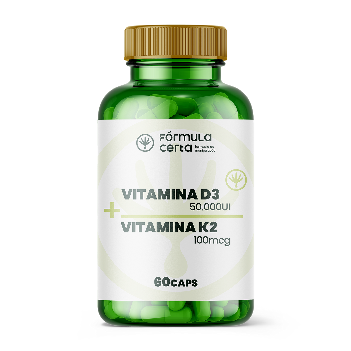Vitamina D3: 50.000 ui Vitamina K2: 100 mcg