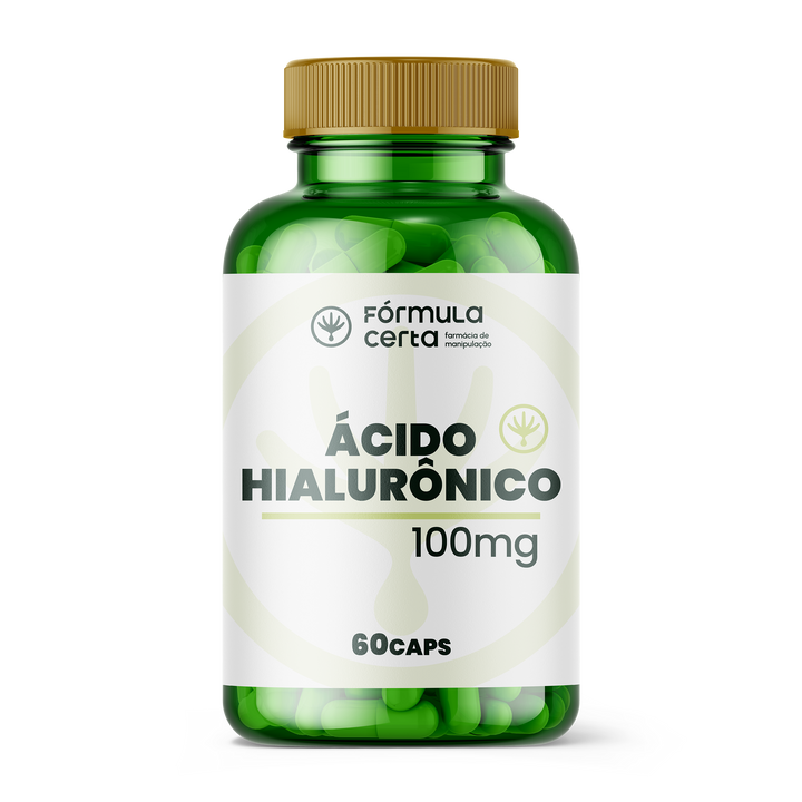 Ácido Hialurônico 100mg 60 Cápsulas