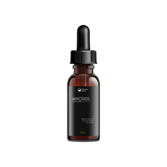 Minoxidil 5% Solução Capilar - Vidro Ambar com gotejador