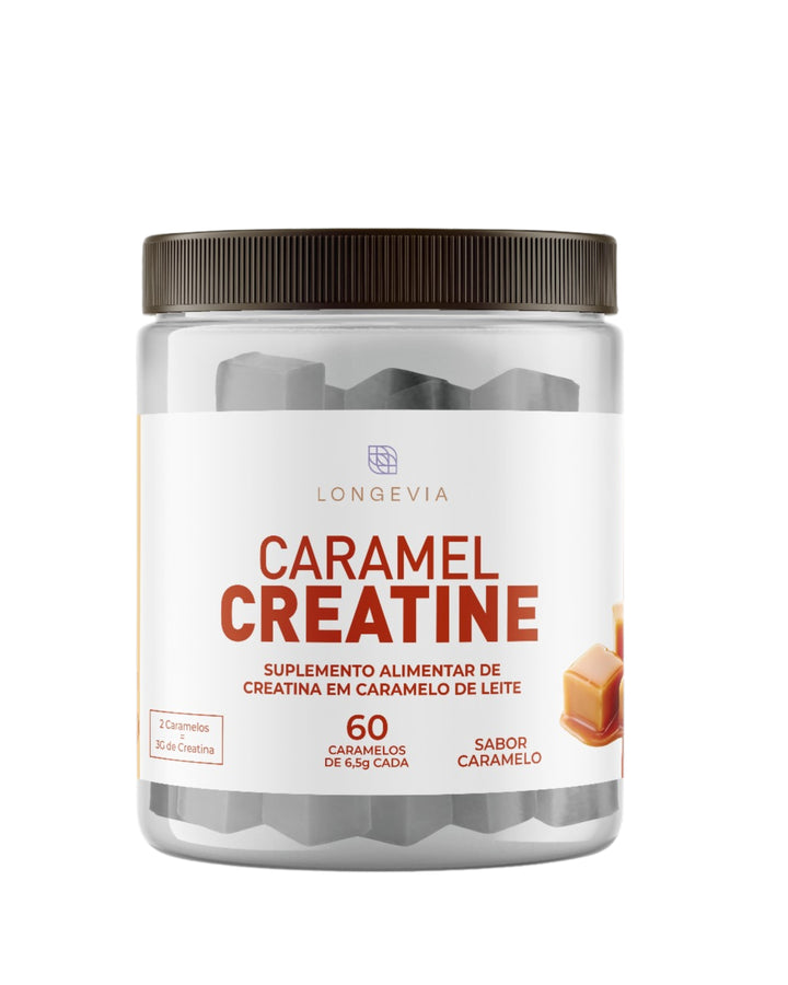 Caramel Creatine – Sabor, Força e Praticidade em um Só Produto!